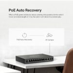 Switch TP-Link Mercusys MS112GMP 2x GLAN, 8x GLAN s PoE+, 2x SFP, 110W – Obrázok 7