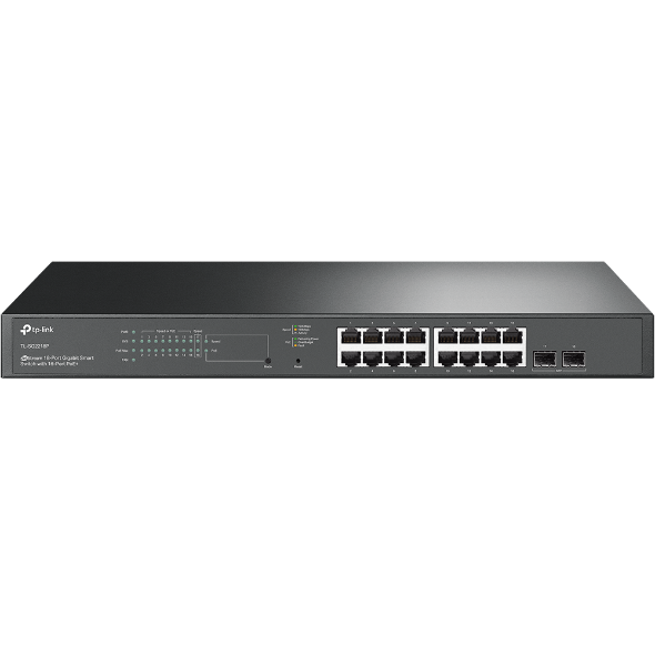 Switch-TP-Link-SG2218P-Smart-16x-GLan-s-PoE-2x-SFP-150W-Omada-SDN Switch TP-Link SG2218P Smart, 16x GLan s PoE+, 2x SFP, 150W, Omada SDN – Obrázok 1