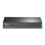 Switch TP-Link TL-SF1008LP 8x LAN, 4xPoE+, 41W, dosah 250m, kov – Obrázok 2