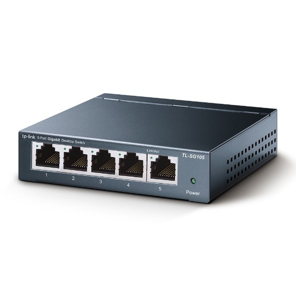 Switch-TP-Link-TL-SG105-switch-5x-GLan-kov Switch TP-Link TL-SG105 switch 5x GLan, kov – Obrázok 1