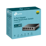 Switch TP-Link TL-SG105MPE Easy Smart, 5x GLAN, 4x PoE+, 120W – Obrázok 3