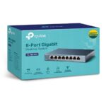 Switch TP-Link TL-SG108 8x GLan, kov – Obrázok 3