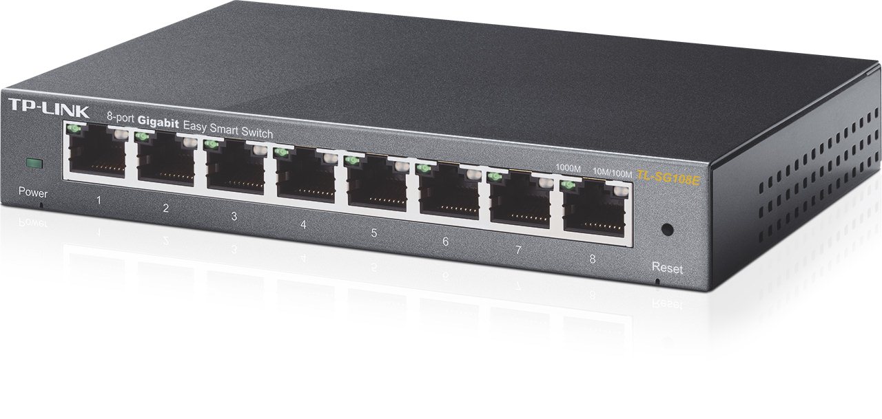 Switch-TP-Link-TL-SG108E-smart-8x-GLan Switch TP-Link TL-SG108E smart 8x GLan – Obrázok 1