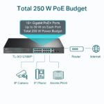 Switch TP-Link TL-SG1218MP 18x GLan, 16x PoE+, 2x SFP Combo, 250W – Obrázok 4