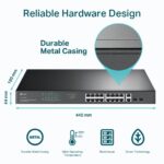 Switch TP-Link TL-SG1218MP 18x GLan, 16x PoE+, 2x SFP Combo, 250W – Obrázok 7