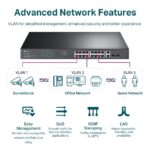 Switch TP-Link TL-SG1218MPE Smart, 18x GLan s PoE+, 2x SFP Combo, 250W – Obrázok 6