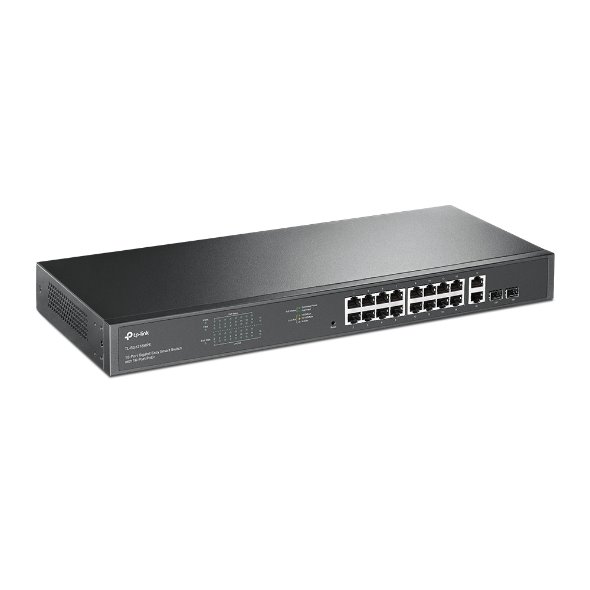Switch-TP-Link-TL-SG1218MPE-Smart-18x-GLan-s-PoE-2x-SFP-Combo-250W Switch TP-Link TL-SG1218MPE Smart, 18x GLan s PoE+, 2x SFP Combo, 250W – Obrázok 1