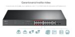 Switch TP-Link TL-SL1218MP 16x LAN/PoE+, 2x GLAN, 2x SFP Combo – Obrázok 6
