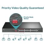 Switch TP-Link TL-SL1226P 24x LAN/PoE+, 2x GLAN, 2x SFP Combo, 250W – Obrázok 5