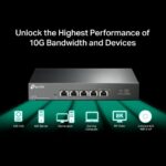 Switch TP-Link TL-SX105 5x 10GLan, kov – Obrázok 5