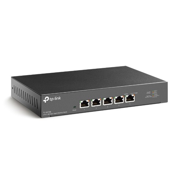 Switch-TP-Link-TL-SX105-5x-10GLan-kov Switch TP-Link TL-SX105 5x 10GLan, kov – Obrázok 1