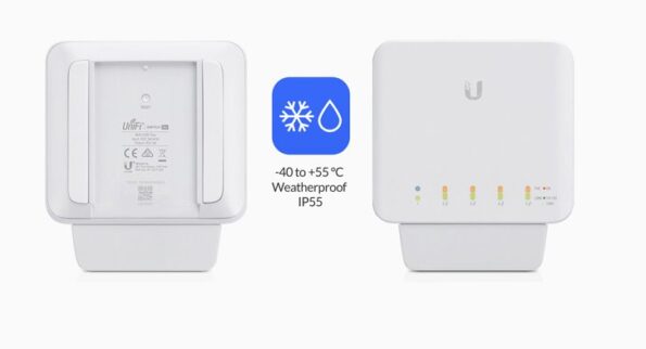 Switch Ubiquiti USW-FLEX UniFi  Flex, 5x GLan, PoE-In, 4x PoE-Out – Obrázok 2