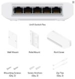 Switch Ubiquiti USW-FLEX UniFi  Flex, 5x GLan, PoE-In, 4x PoE-Out – Obrázok 3