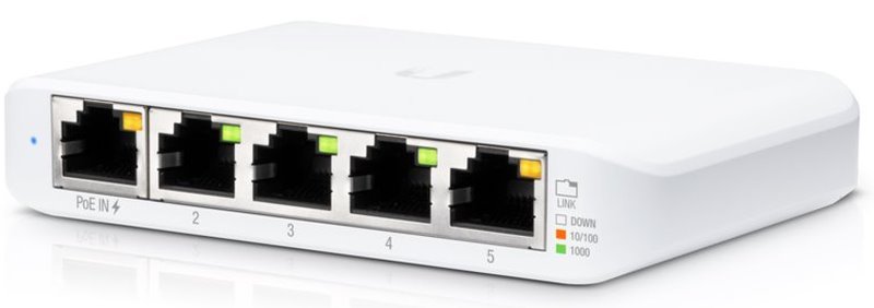 Switch-Ubiquiti-UniFi-USW-Flex-Mini-5x-GLAN-plast Switch Ubiquiti UniFi USW-Flex-Mini 5x GLAN, plast – Obrázok 1
