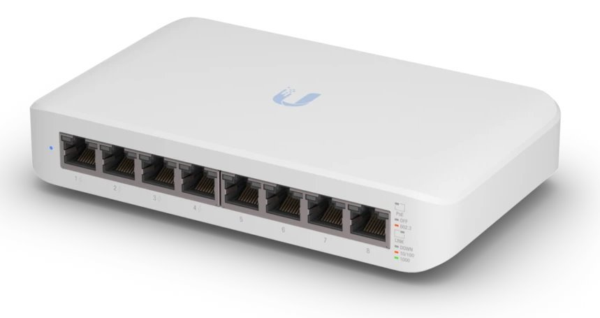 Switch-Ubiquiti-UniFi-USW-Lite-8-PoE-8x-GLAN-4x-PoE-52W Switch Ubiquiti UniFi USW-Lite-8-PoE 8x GLAN, 4x PoE, 52W – Obrázok 1
