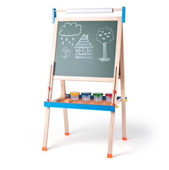 Tabuľa Woody "ABC" s písmenami, s rolí papíru a kelímky – Obrázok 2