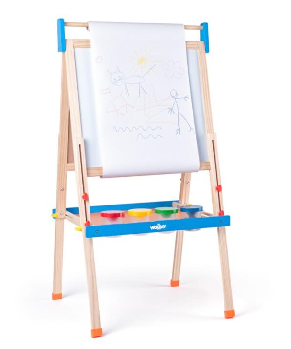 Tabuľa Woody "ABC" s písmenami, s rolí papíru a kelímky – Obrázok 6