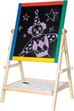 Tabuľa Woody -natur rám s poličkou, 65 cm – Obrázok 2