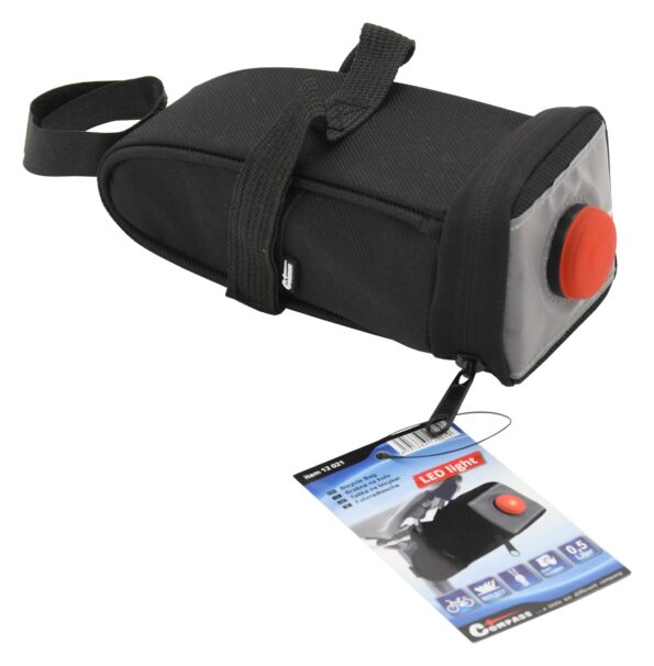 Taška Compass pod sedlo so zadným LED svetlom – Obrázok 2