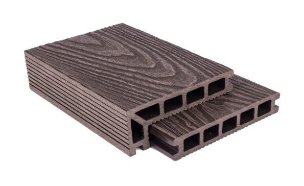 Terasová doska G21 2,5 x 14,8 x 300 cm, Dark Wood, WPC – Obrázok 6