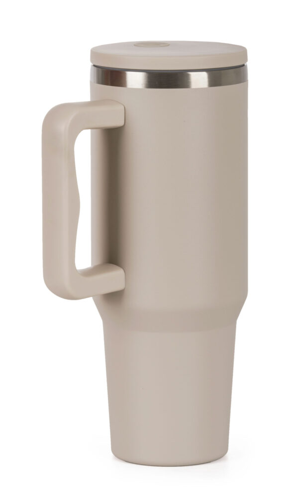 Termohrnček G21 FlowCup 1200 ml – pieskovo béžový – Obrázok 2