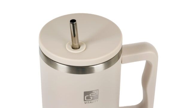 Termohrnček G21 FlowCup 1200 ml – pieskovo béžový – Obrázok 5