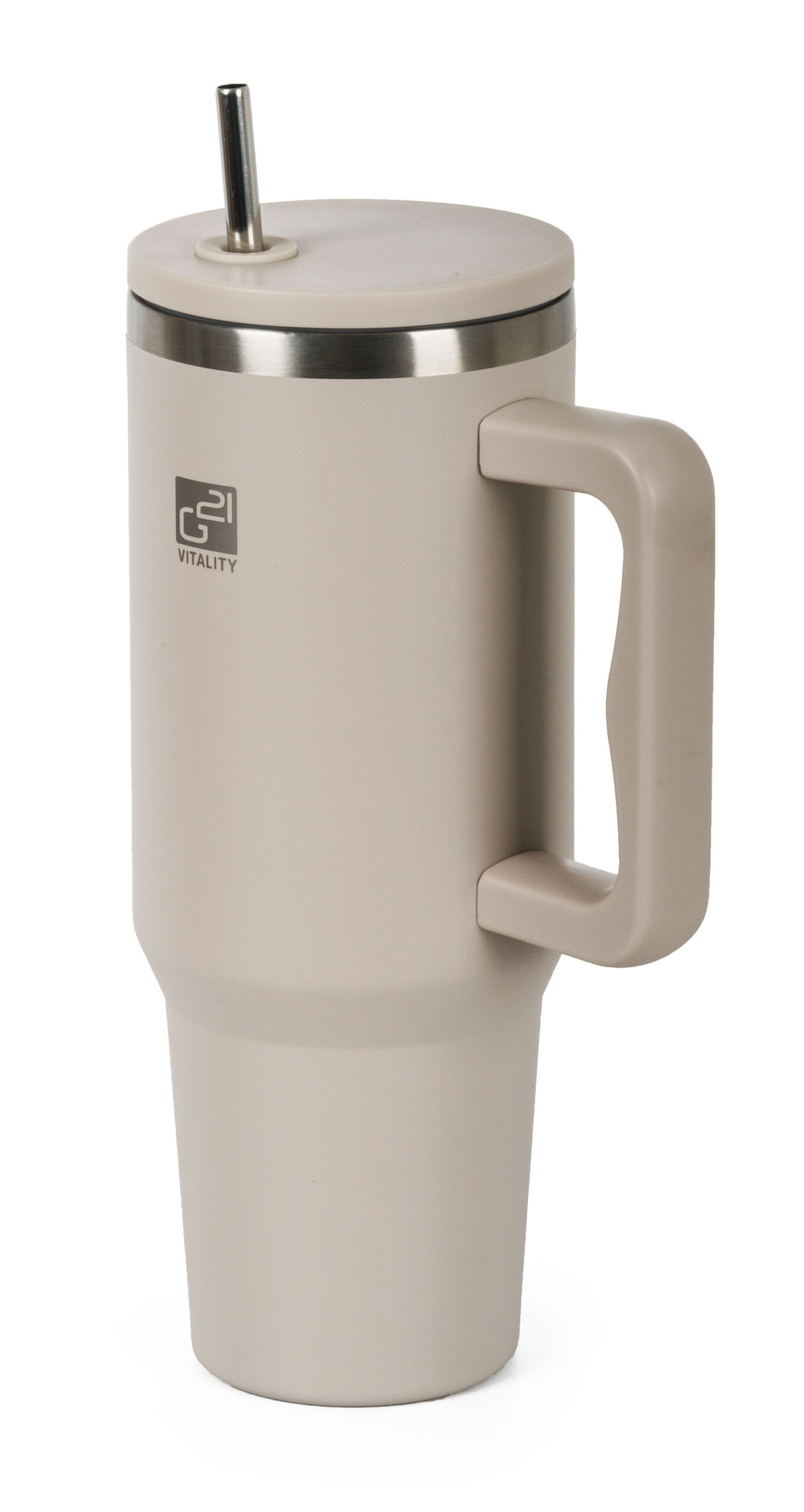 Termohrncek-G21-FlowCup-1200-ml-–-pieskovo-bezovy Termohrnček G21 FlowCup 1200 ml – pieskovo béžový – Obrázok 1