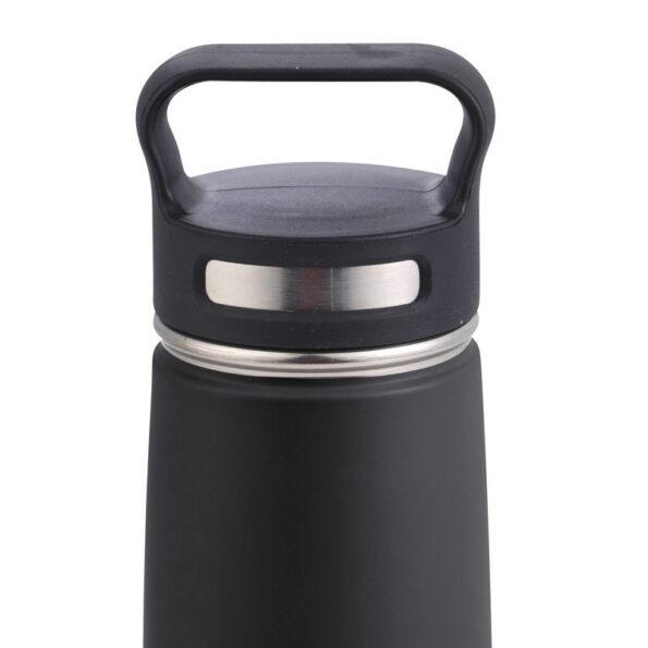 Termoska BERGNER fľaša nerezová oceľ 0,5 l čierna – Obrázok 3