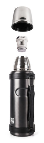 Termoska G21 na pitie, 1000 ml, šedá s rukoväťou – Obrázok 4