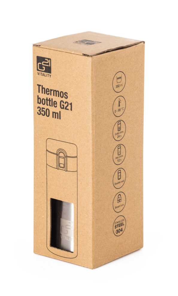 Termoska G21 na pitie, 350 ml, nerezová – Obrázok 12