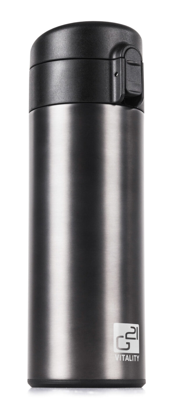Termoska G21 na pitie, 350 ml, oceľovo šedá – Obrázok 3