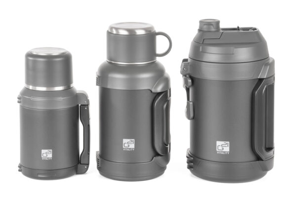 Termoska G21 nerezová 1200 ml, čierno-sivá – Obrázok 15