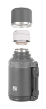 Termoska G21 nerezová 1200 ml, čierno-sivá – Obrázok 5