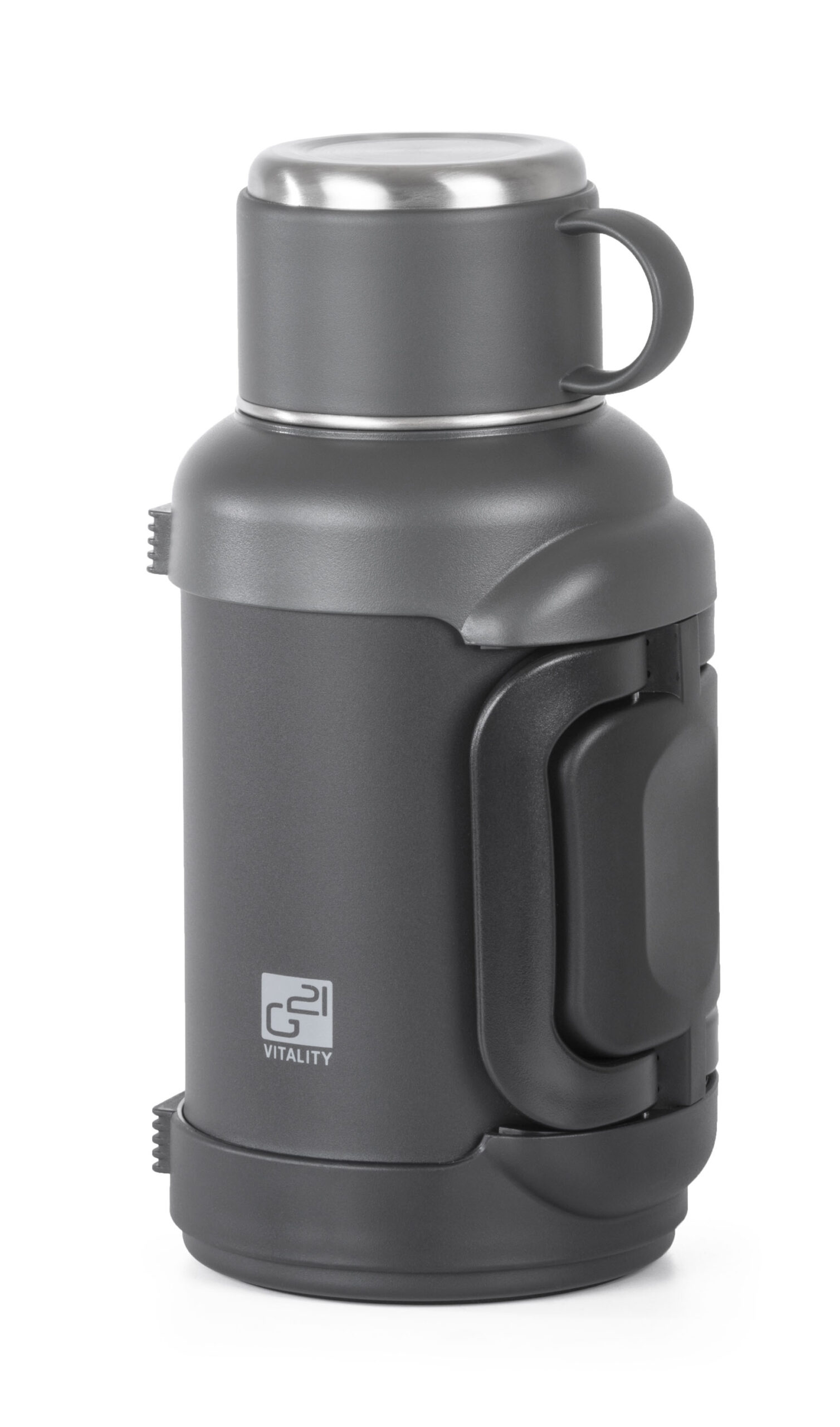 Termoska-G21-nerezova-2500-ml-cierno-siva Termoska G21 nerezová 2500 ml, čierno-sivá – Obrázok 1