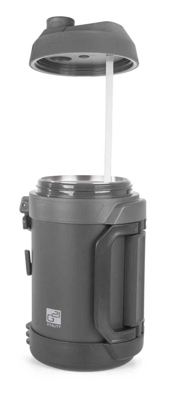 Termoska G21 nerezová 3800 ml, čierno-sivá – Obrázok 5