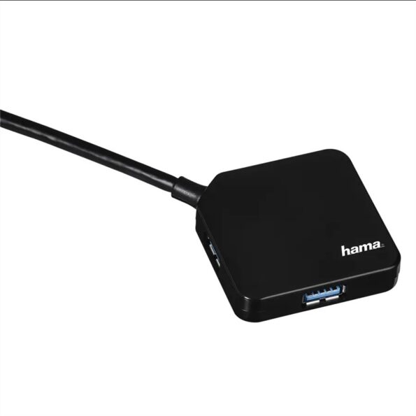 USB hub Hama USB 3.0 na 4x USB 3.0 , čierny – Obrázok 2