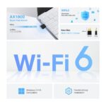 USB klient TP-Link Archer TX20U Nano AX 1800 adaptér, 2,4/5GHz, USB 3.0 – Obrázok 2