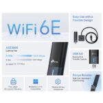 USB klient TP-Link Archer TXE50UH AXE3000, 2,4/5/6GHz, USB 3.0 – Obrázok 4
