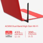 USB klient TP-Link Mercusys MU6H Wireless USB adapter AC650, 2,4GHz 200Mbps/5,4GHz 433Mbps – Obrázok 3