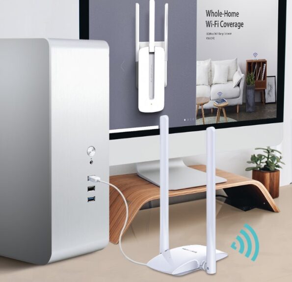 USB klient TP-Link Mercusys MW300UH Wireless USB adapter 300 Mbps, 5dBi – Obrázok 3