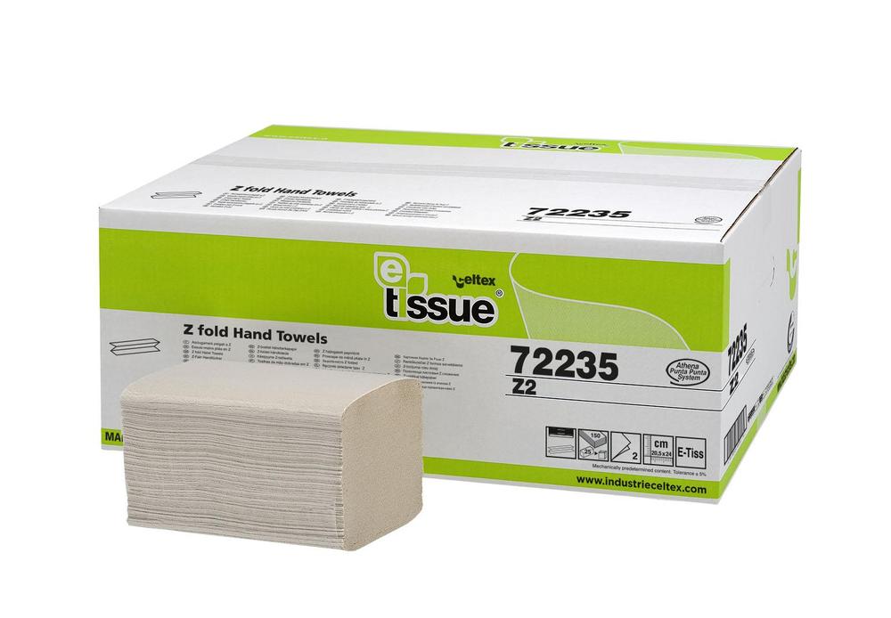 Uteraky-Celtex-papierove-skladane-BIO-E-Tissue-New-3750-ks-2vrstvy Uteráky Celtex papierové skladané BIO E-Tissue New 3750 ks, 2vrstvy – Obrázok 1