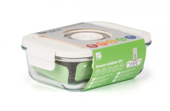 Vákuovacia dóza G21 630 ml, sklenená – Obrázok 8