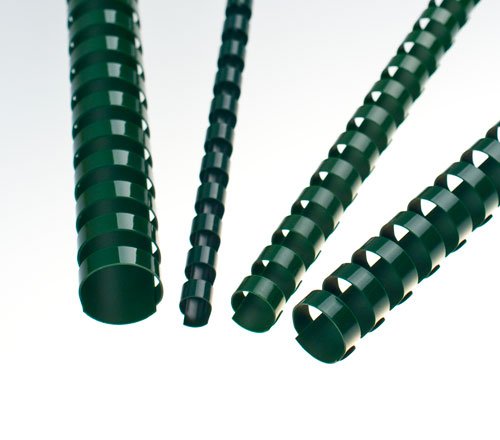 Viazaci-chrbat-plastovy-A4-prumer-6mm-zeleny-100ks Viazací chrbát plastový A4 průměr 6mm zelený 100ks – Obrázok 1