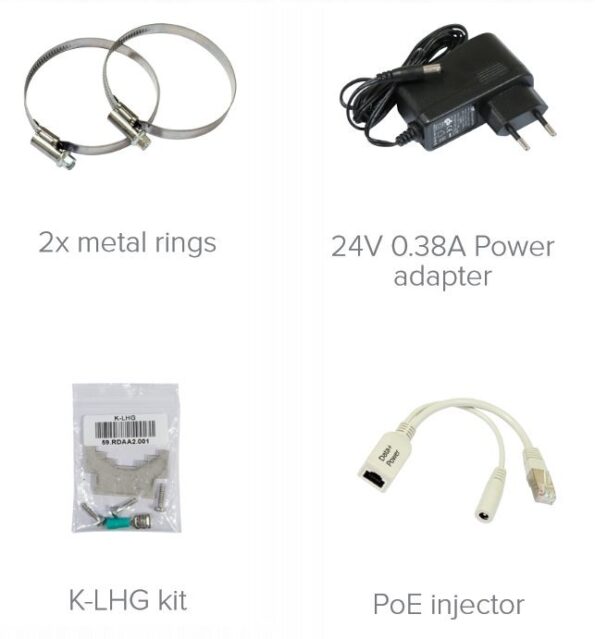 Vonkajšia jednotka Mikrotik RB LHG 5 24,5dBi, 802.11an, ROS L3, PoE, zdroj, 3-pack – Obrázok 4