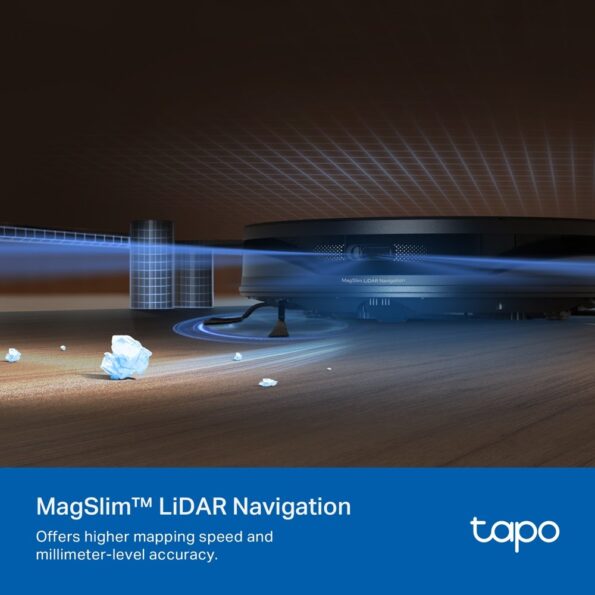 Vysávač TP-Link Tapo RV20 Max robotický s mopom, 5300Pa, MagSlim – Obrázok 7