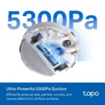Vysávač TP-Link Tapo RV30 Max White robotický s mopom, výkon 5300 Pa – Obrázok 5