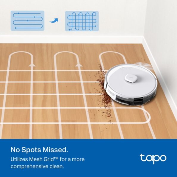 Vysávač TP-Link Tapo RV30 Max White robotický s mopom, výkon 5300 Pa – Obrázok 6