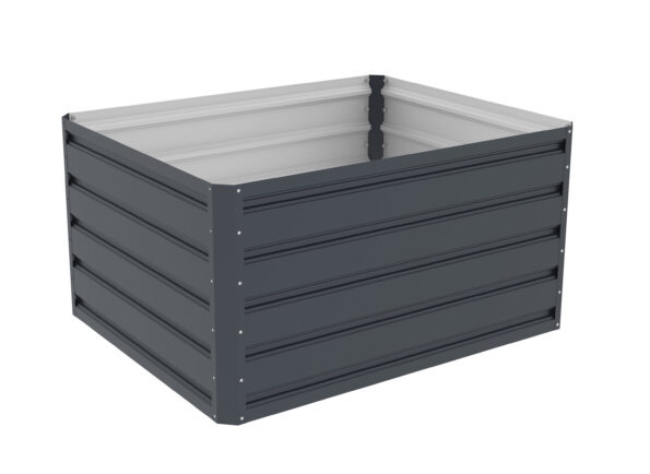 Vyvýšený záhon G21 Daisy 100 x 80 x 52 cm, plechový, antracitový – Obrázok 2