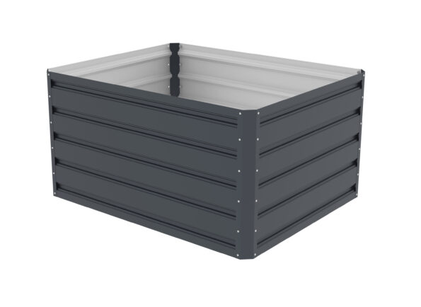 Vyvýšený záhon G21 Daisy 100 x 80 x 52 cm, plechový, antracitový – Obrázok 4