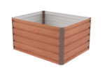 Vyvýšený záhon G21 Daisy 100 x 80 x 52 cm, plechový, hnedý – Obrázok 4